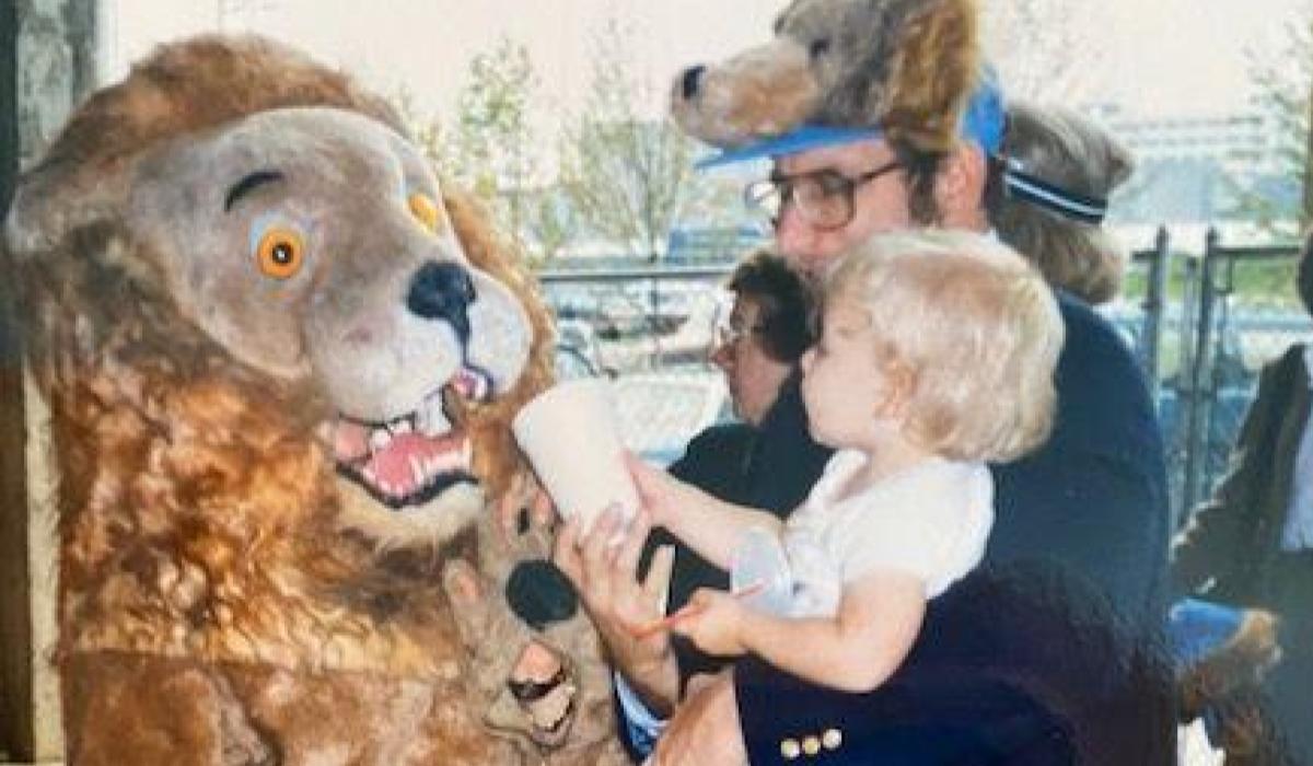 Jon Mostel and Columbia Lion